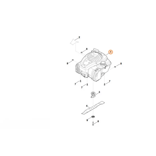 STIHL  B&S, silnik czterosuwowy 09P702-0238-H5 6350 011 1821